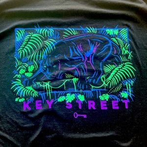 Like New Key Street Neon Panther Tee